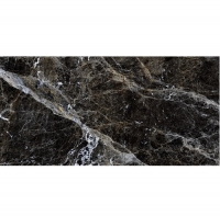 Керамогранит Грани Таганая Stone Simbel-carbon мрамор черно-белый 1200x600 GRS05-03