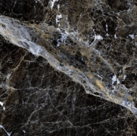 Керамогранит Грани Таганая Stone Simbel-carbon мрамор черно-белый 600x600 GRS05-03